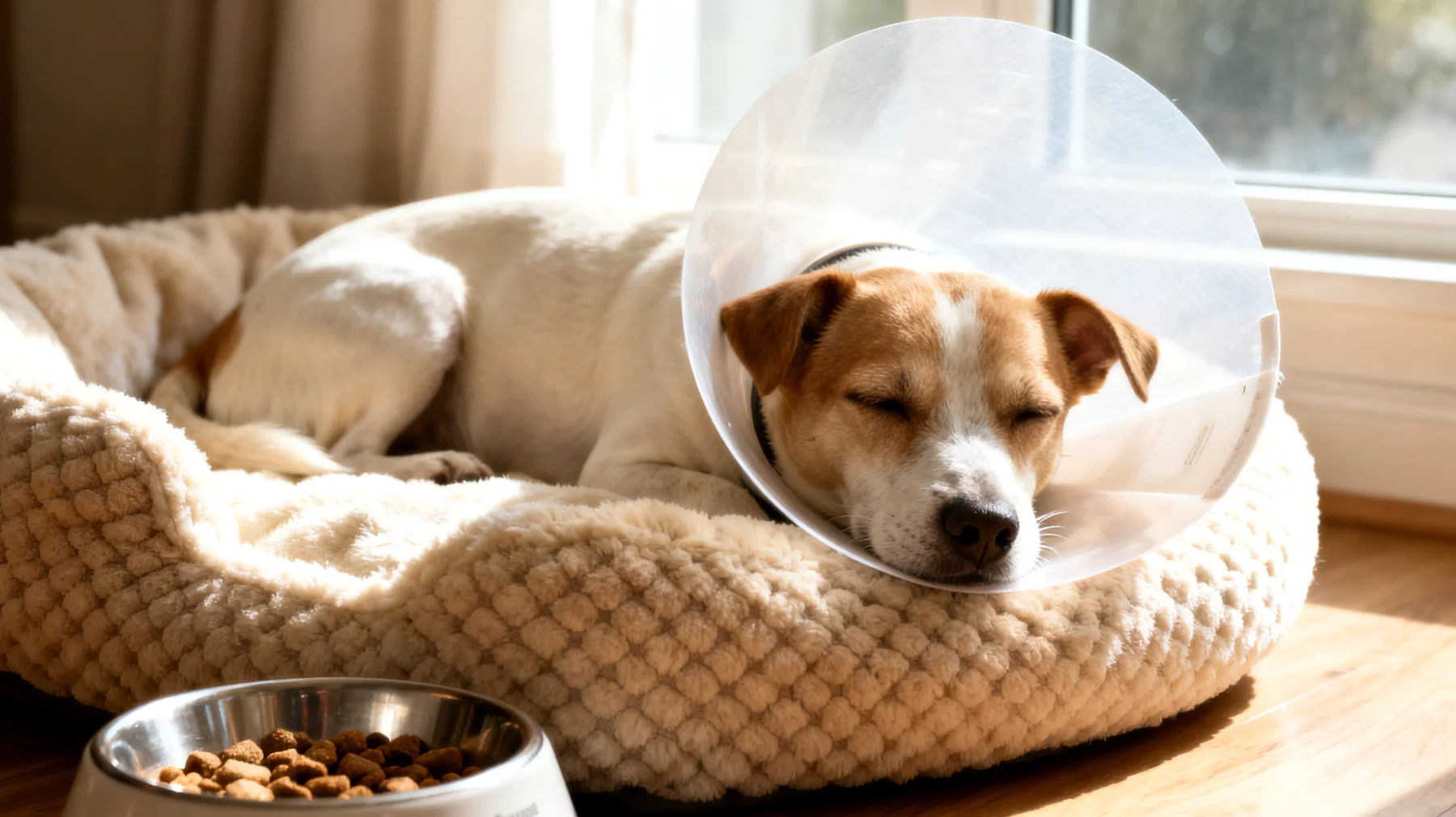 Hunde benötigen nach einer Kastration eine angepasste tägliche Routine, da sich ihr Stoffwechsel verändert und sie zur Gewichtszunahme neigen, während gleichzeitig die gewohnten Aktivitäten und Fütterungszeiten beibehalten werden sollten, um Stress zu vermeiden"