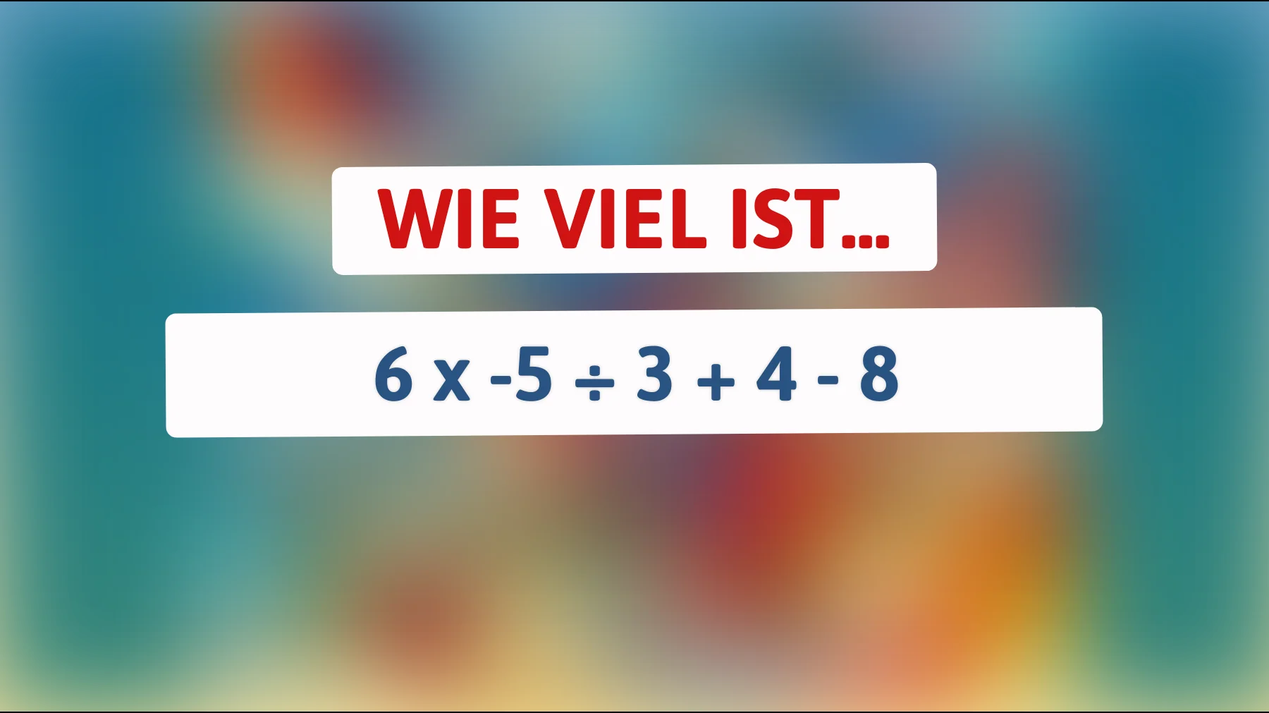 Nur Genies können dieses mathematische Rätsel lösen: Können Sie das Ergebnis erraten?"