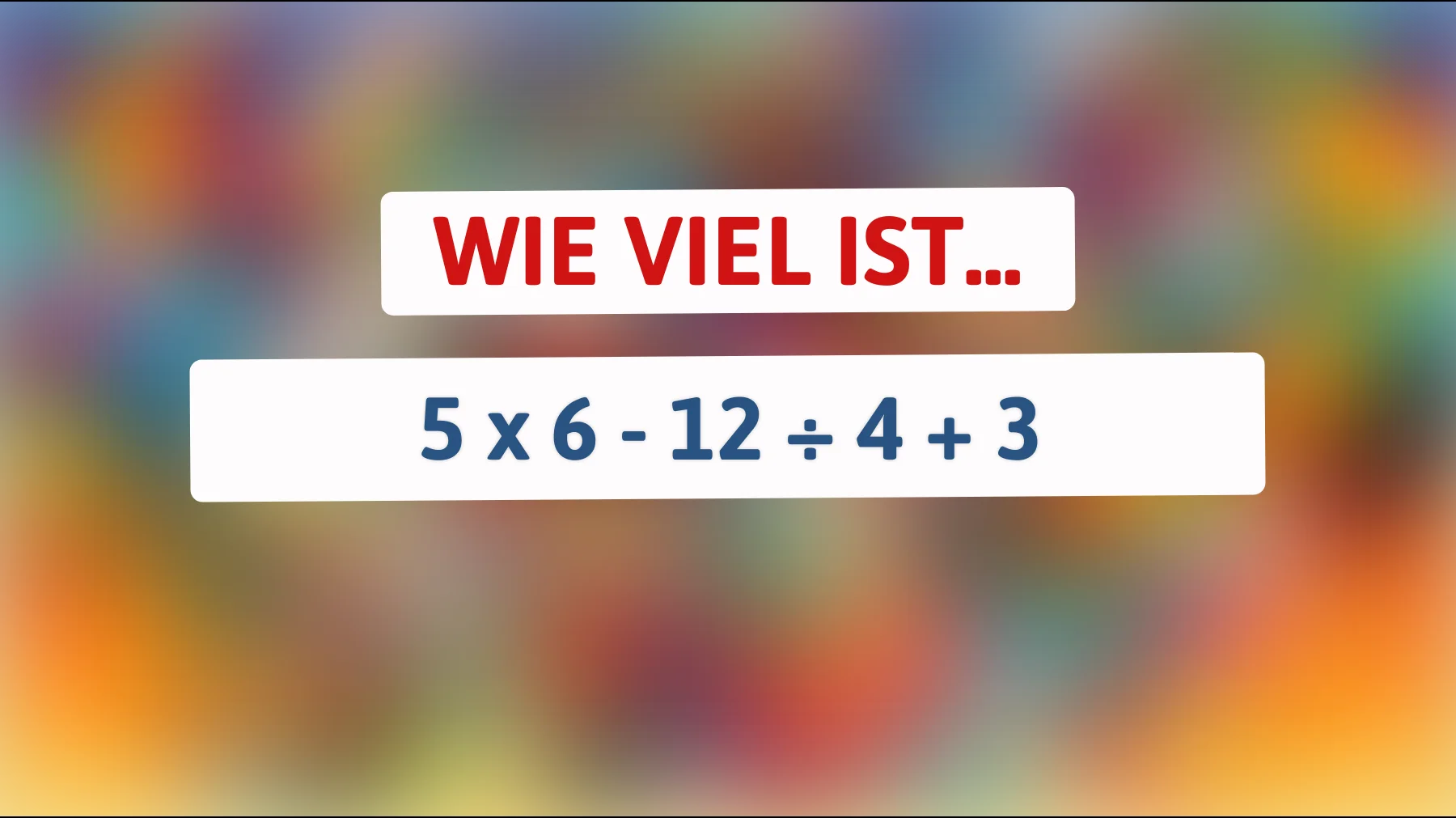 Nur für schlaue Köpfe! Knackst du dieses Mathe-Rätsel in Sekunden? 🤔🔢"