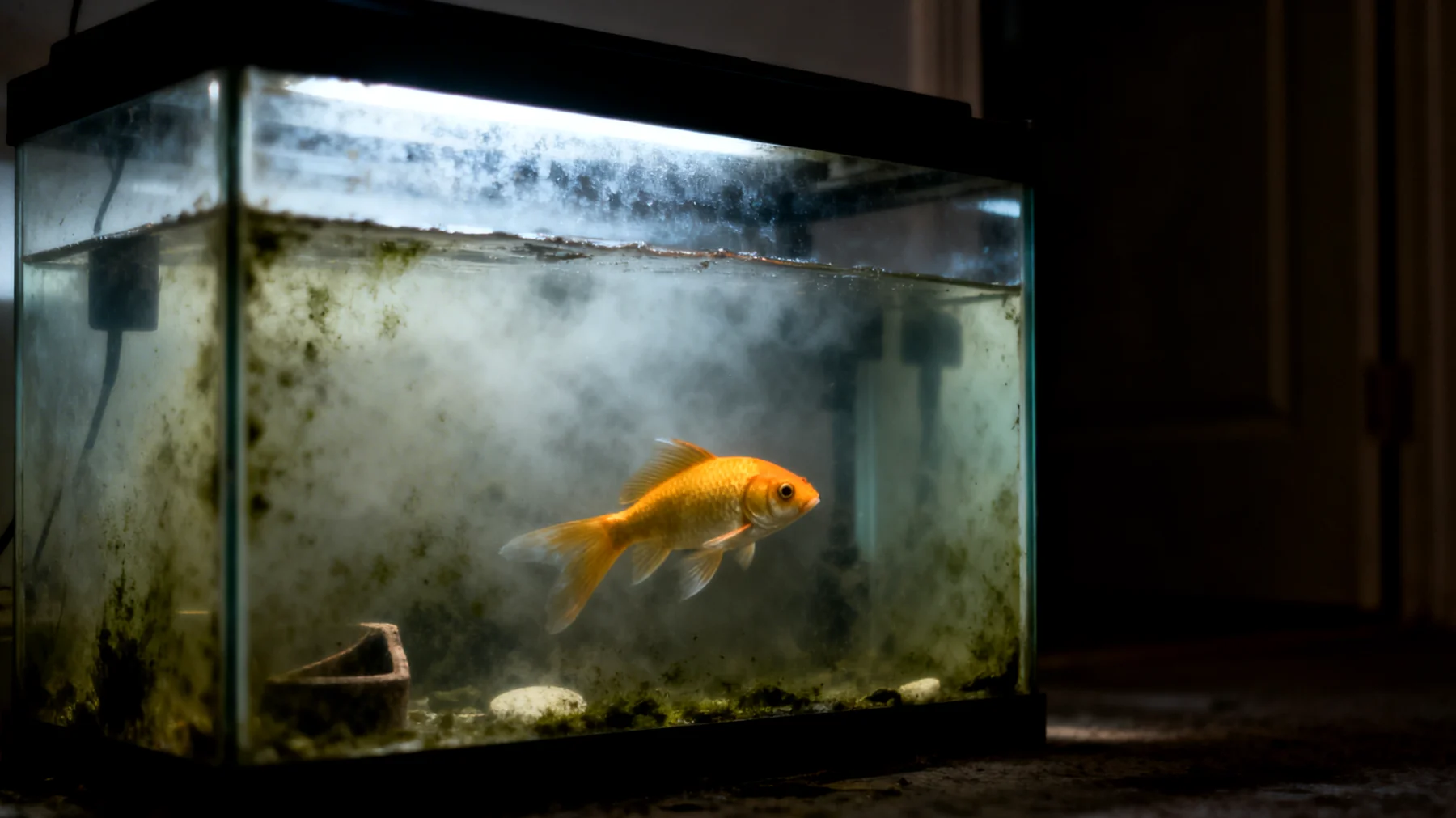 Fische können nicht in einer Wohnung zusammenleben, da dieser Kontext für aquatische Tiere nicht anwendbar ist. Das relevante Problem ist die artgerechte Haltung von Fischen in Aquarien."