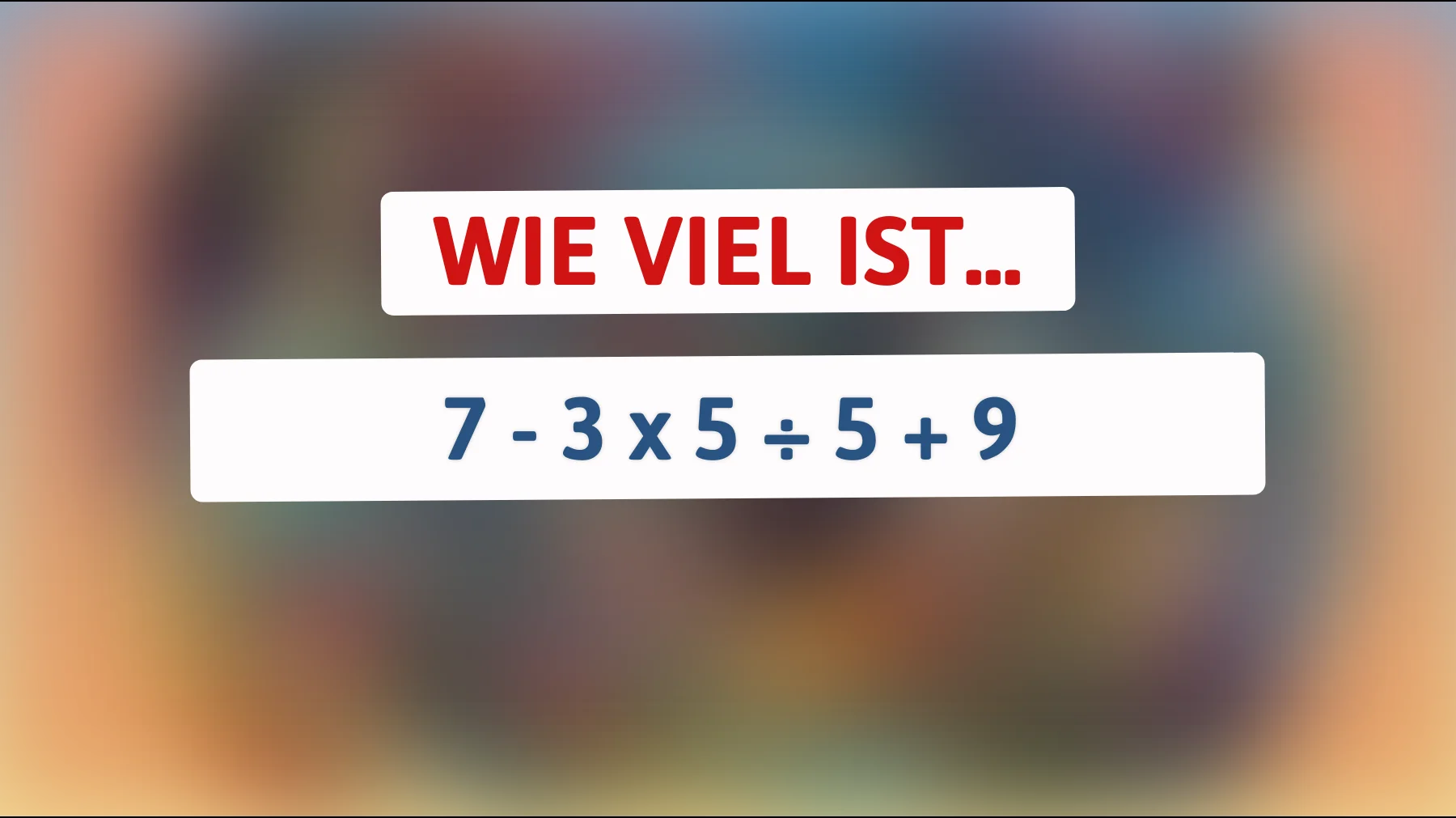 Nur 1% der Menschen können dieses knifflige Mathe-Rätsel lösen – gehöre auch du dazu!"
