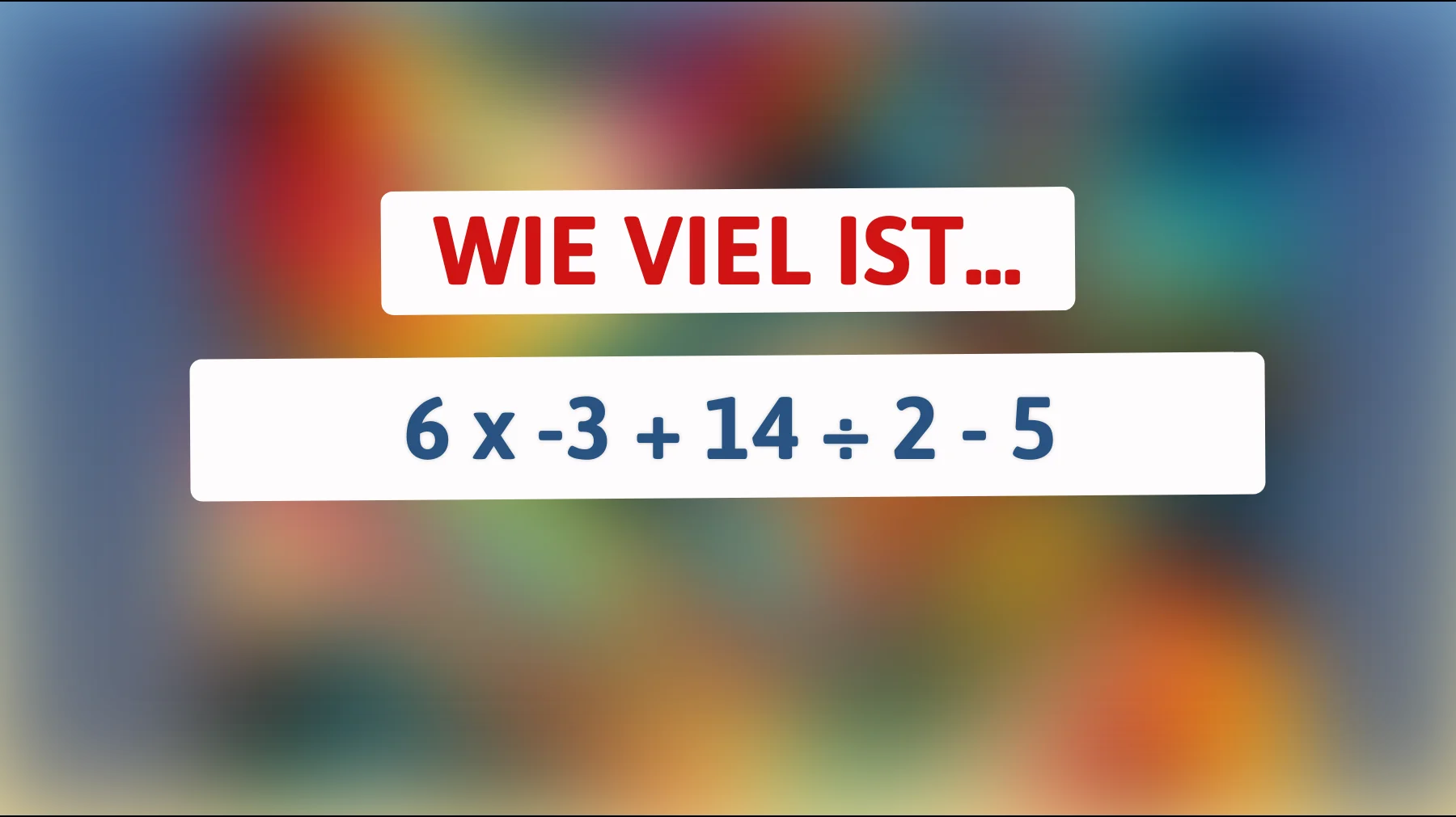Nur für Genies: Kannst du dieses mathematische Rätsel ohne Taschenrechner lösen?"