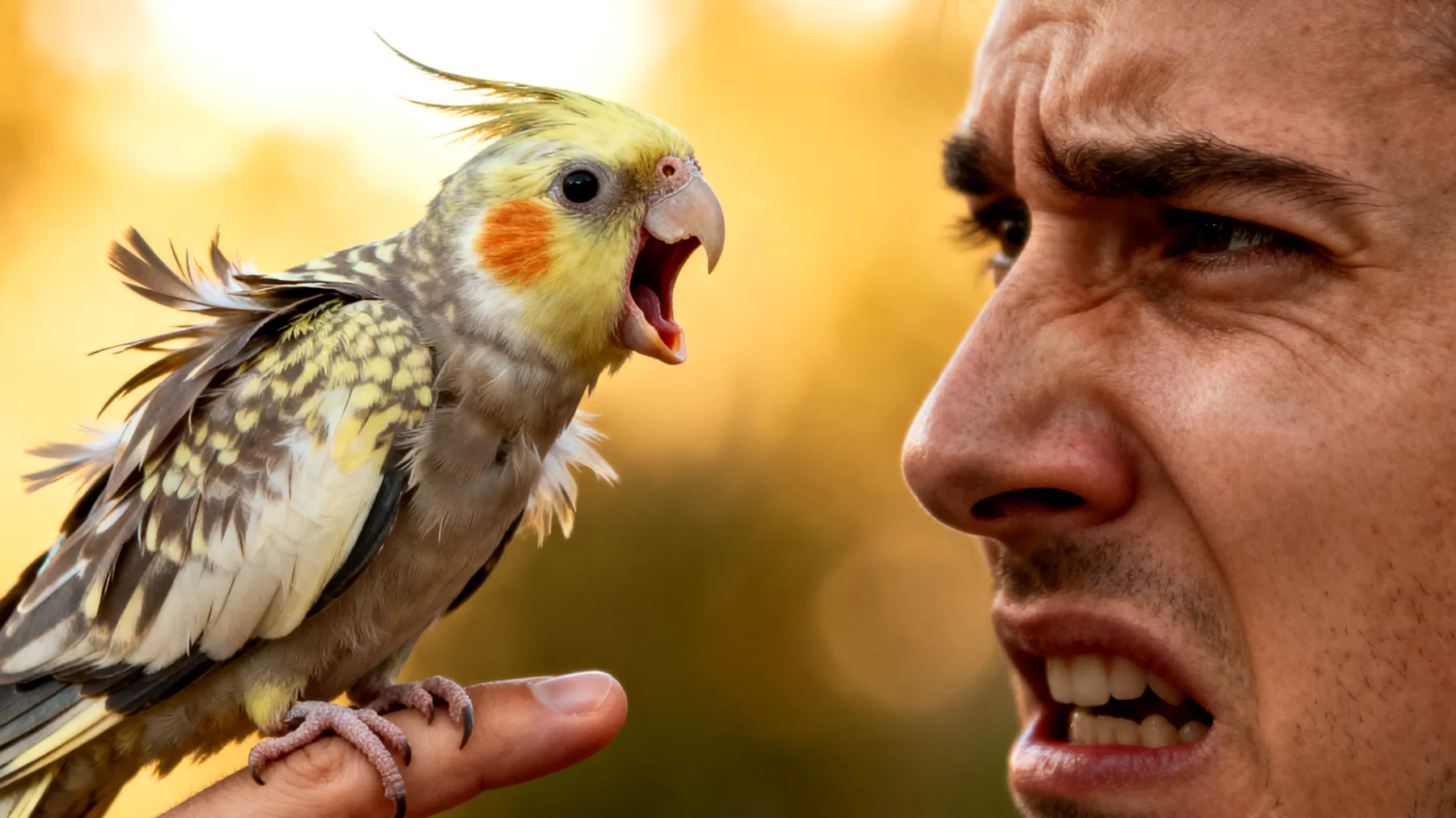 Junge Nymphensittiche neigen dazu, durch lautes Schreien und Beißen ihre Grenzen auszutesten, was für unerfahrene Halter herausfordernd sein kann und oft zu Frustration führt"