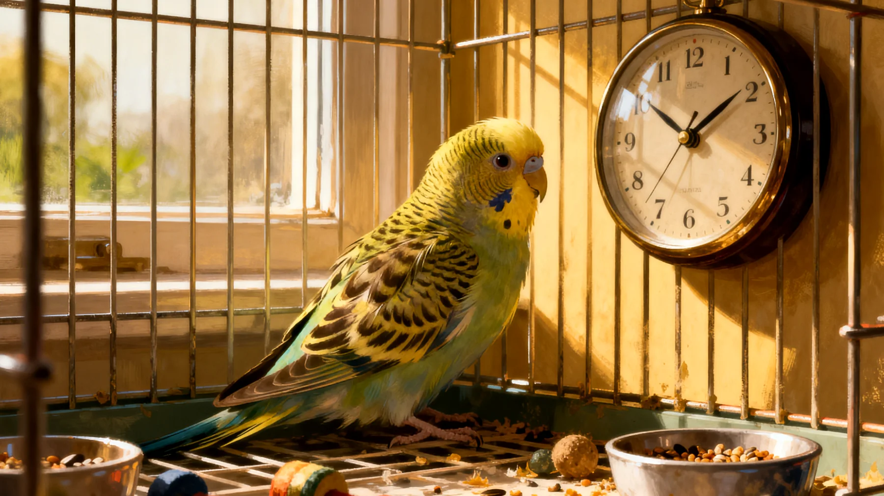 Wellensittiche benötigen eine strukturierte tägliche Routine mit regelmäßigen Fress-, Freiflug- und Ruhezeiten, um Stress zu vermeiden und ihr Wohlbefinden zu fördern. Viele Halter wissen nicht, wie sie einen optimalen Tagesablauf gestalten können."